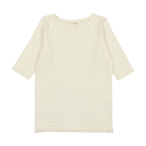 Lil Legs Bamboo Tee Three Quarter Sleeve - Cream