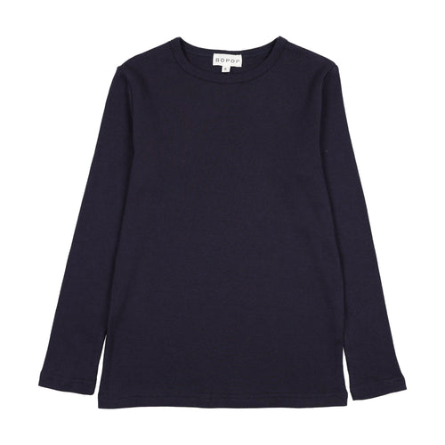 Bopop Navy Long Sleeve Tee
