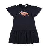 Bopop Navy Horse Dress