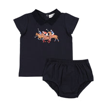 Load image into Gallery viewer, Bopop Navy Horse Baby Set