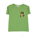 Bopop Green Logo Short Sleeve Tee Shirt