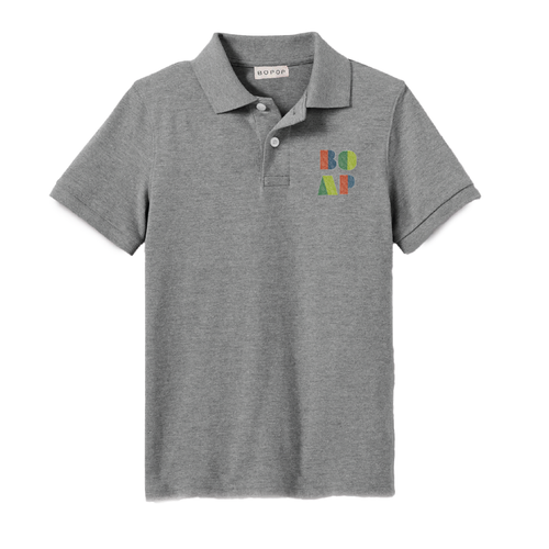 Bopop Grey Logo Polo
