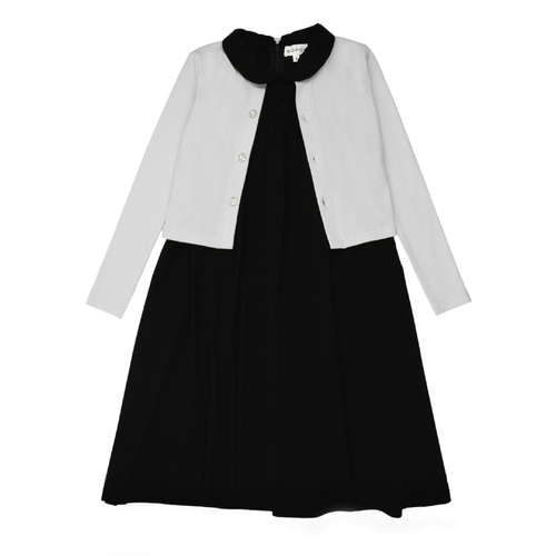 Bopop Sleeveless Maxi - Short with White Cardigan