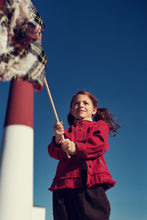 Load image into Gallery viewer, Rooie And Friends Girl's Club Denim Jacket - Rooie Red