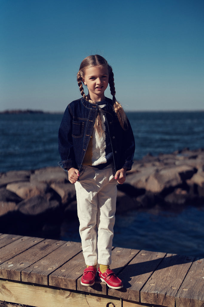 Rooie And Friends Girl's Club Denim Jacket - Denim