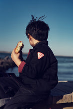 Load image into Gallery viewer, Rooie And Friends Padded Denim Jacket - Black/Cherry