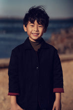 Load image into Gallery viewer, Rooie And Friends Padded Denim Jacket - Black/Cherry