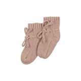 Peluche Knit Booties - Taupe