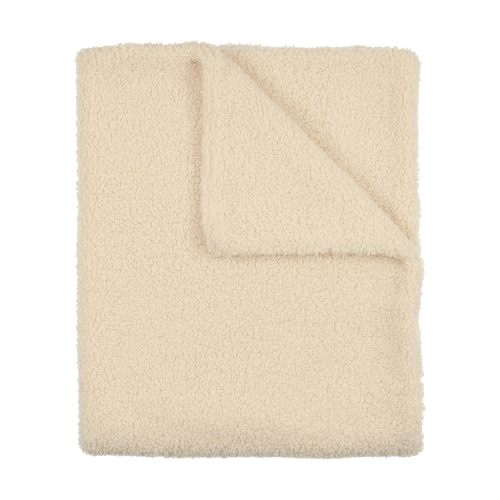 Peluche Teddy Fur Blanket - Cream