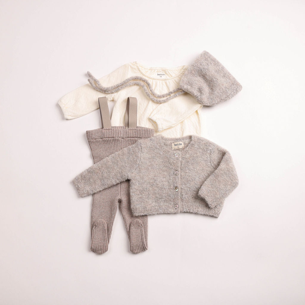 Bee & Dee Textured Wool Ensemble - Toasted Oat
