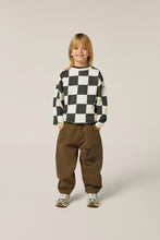 Load image into Gallery viewer, The Campamento Checked Sweatshirt - Ecru/Black