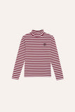 The Campamento Stripes Turtleneck - Burgundy