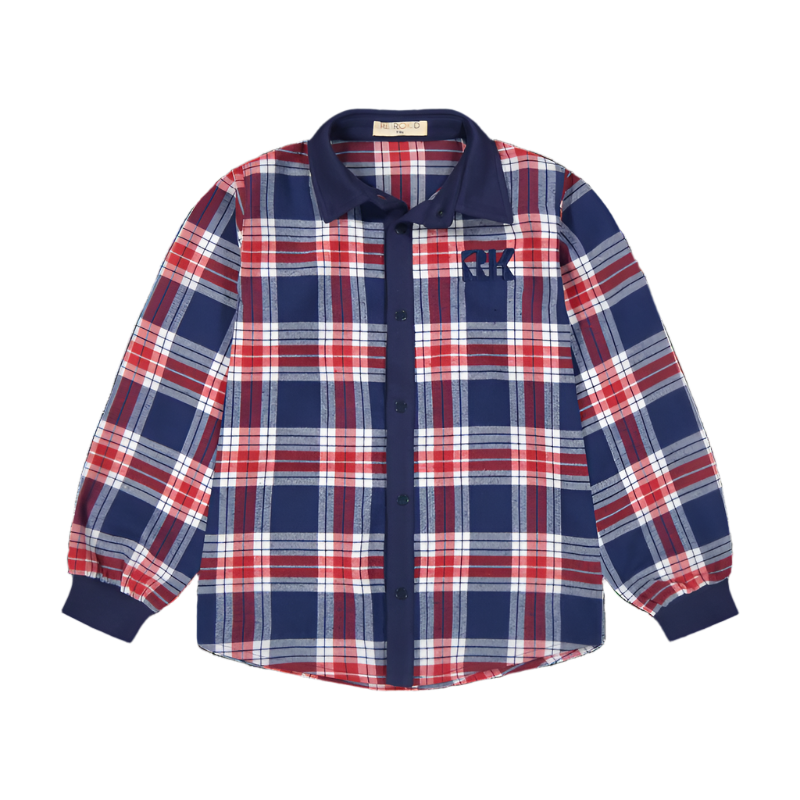Retro Kid Miles Boy Plaid Shirt - Plaid