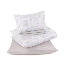 Load image into Gallery viewer, Petite Belle  Toile Safra Crib Set - Taupe