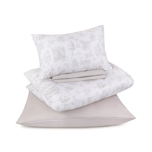 Petite Belle  Toile Safra Crib Set - Taupe