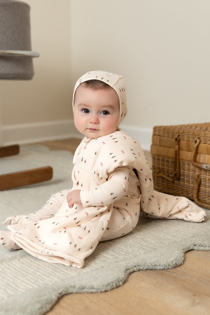 Bee & Dee Topiaries And Bows Layette Set - Vintage Pink