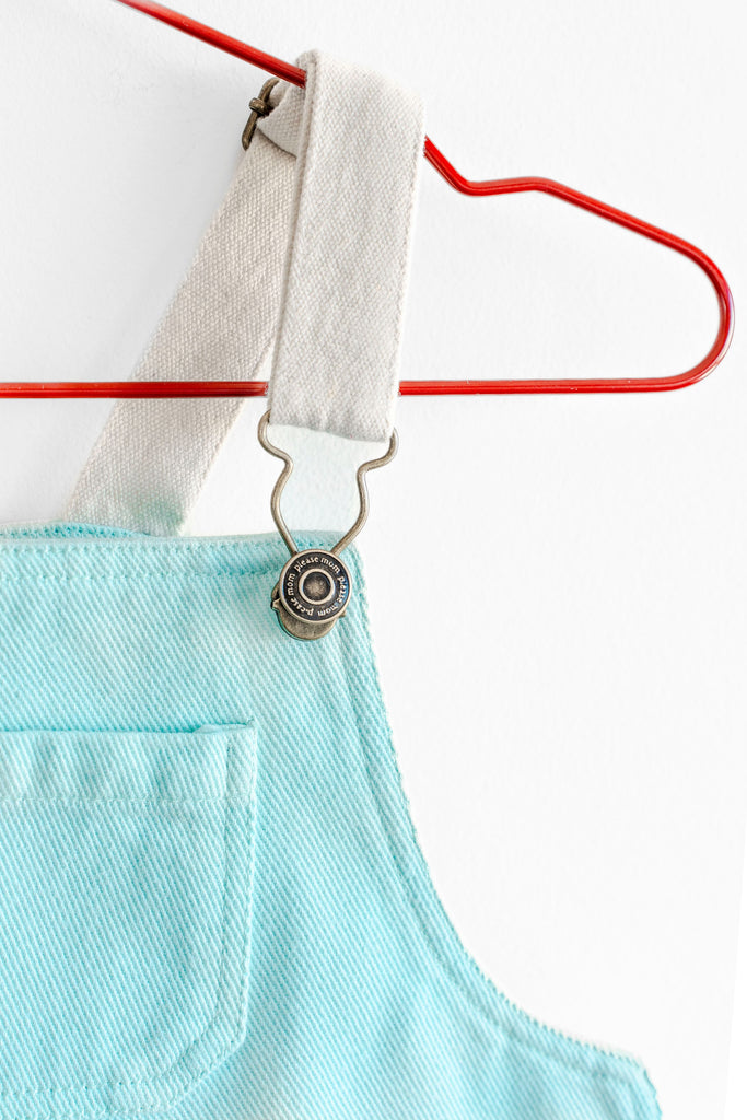 Please Mom Turquoise Denim Dress