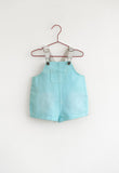 Please Mom Turquoise Denim Romper