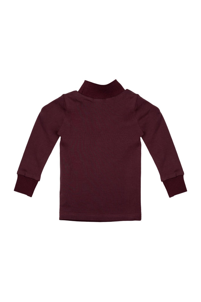 Nou Nelle Plum Turtleneck With Label