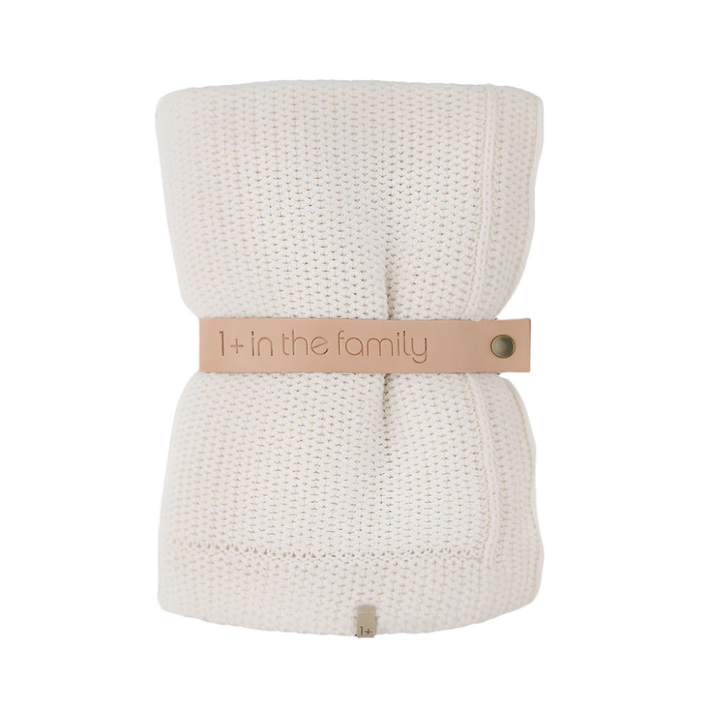 1+ in the Family Marinet Blanket - Ecru