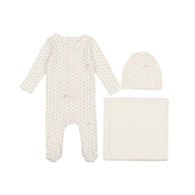 Load image into Gallery viewer, Lil Legs Ribbed Star Layette Set- White/Pink