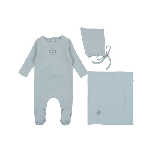 Bee & Dee Cotton Small Print Set - Blue Fog