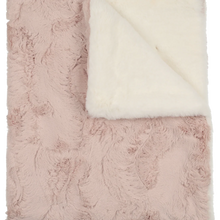 Load image into Gallery viewer, Peluche Natural &amp; Rose Lux Fur Blanket (1505)