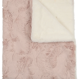 Peluche Natural & Rose Super Fluff Lux Fur Blanket