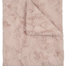 Load image into Gallery viewer, Peluche Rose Double Sided Lux Fur Blanket