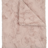 Peluche Rose Double Sided Lux Fur Blanket