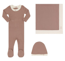 Load image into Gallery viewer, Little Parni Ribbed Cotton Stretchy Set - Pink