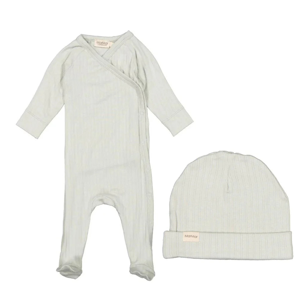 Marmar Mirco Modal Footies & Hat - Pastel Sage