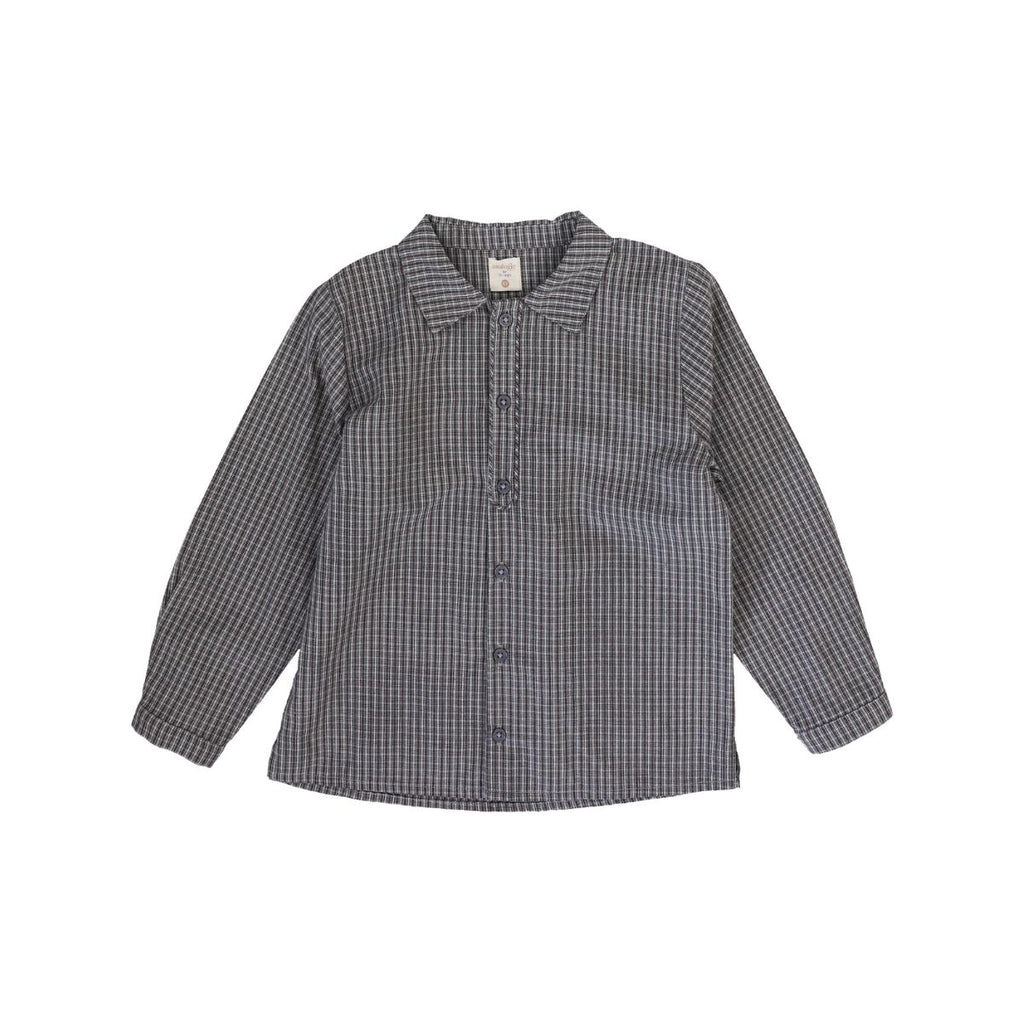 Lil Legs Plaid Edition Boys Shirt - Soft Grey Plaid