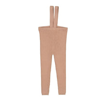 Load image into Gallery viewer, Lil Legs Knit Suspender Leggings - Dried Rose