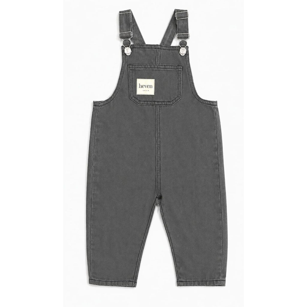 Heven Denim Overalls - Grey Denim (H87)