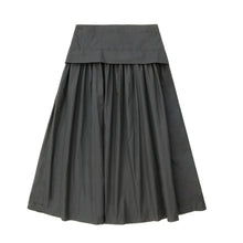Load image into Gallery viewer, Coco Blanc Black Tafetta Skirt