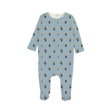 Load image into Gallery viewer, Bopop Bear Pajamas Footie - Blue