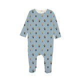 Bopop Bear Pajamas Footie - Blue
