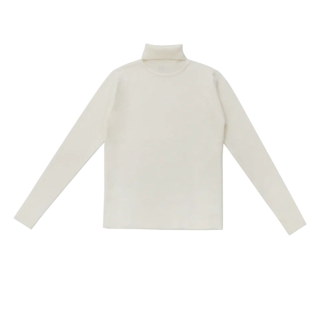 Coco Blanc Cream Ribbed Turtleneck