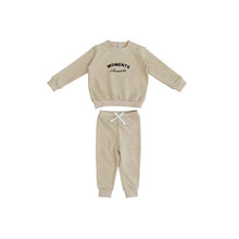 Load image into Gallery viewer, Coco Blanc Marled Oat Sweashirt Set