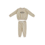 Coco Blanc Marled Oat Sweashirt Set