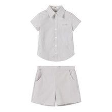 Load image into Gallery viewer, Nou Nelle Striped Boy Set - Sage