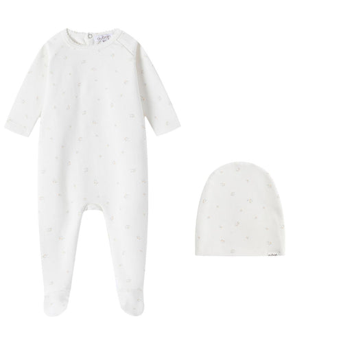 Oubon Boys Tulip Print Layette Set
