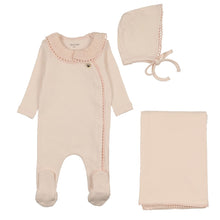 Load image into Gallery viewer, Bee &amp; Dee Pleated Collar Layette Set - Pinkalicious