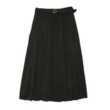 Coco Blanc Long Pleated Skirt