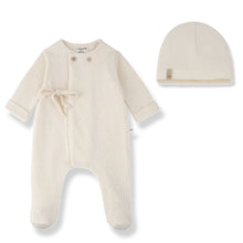Load image into Gallery viewer, 1+ In The Family Havre Footie and Hat - Ecru