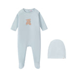 Oubon Boys Teddy Bear Footie And Hat
