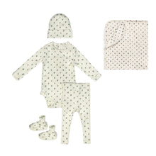 Load image into Gallery viewer, Little Parni Floral Two Piece Layette Set (K664 &amp; K665) - Light Blue