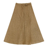 Coco Blanc Mocha Herringbone Side Buckle Skirt