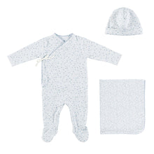 Load image into Gallery viewer, Bebe Organic Iver Layette Set - Blue Leaves